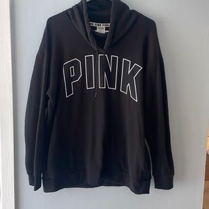 Pink sweatshirt in the color black. Size Medium, NEVER WORN!!